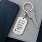Be Safe Keychain/ Love Mom & Dad