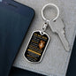 To My Son / Old Lion / Love, Dad / Dog Tag Keychain