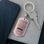To My Daughter / How Special / Love, Mom / Dog Tag Keychain
