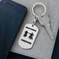 Bothers Forever / Dog Tag Keychain