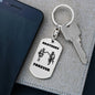 Brothers in Arms / Dog Tag Keychain