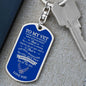 To My Vet / Air Force / Dog Tag Keychain