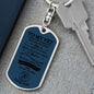 To My Vet / Marine Corp / Dog Tag Keychain
