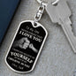 To My Son / I Love You / Love, Dad / Dog Tag Keychain