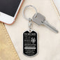 To My Son / This Old Lion / Love, Dad / Dog Tag Keychain