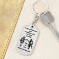 Brother in Arms / Dog Tag Keychain