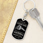 To My Son / I Love You / Love, Dad / Dog Tag Keychain
