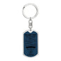 To My Vet / Marine Corp / Dog Tag Keychain