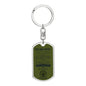 To My Son / Army- Just Go Forth / Love Dad / Dog Tag Keychain