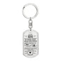 To My Bonus Son / Always Carry You in my Heart / Dog Tag Keychain
