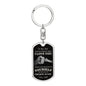 To My Son / I Love You / Love, Dad / Dog Tag Keychain