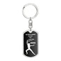 Be Your Own Hero / Gift for Her / Dog Tag Keychain