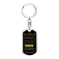 To My Daughter / How Special You Are / Love, Dad / Dog Tag Keychain