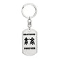Bothers Forever / Dog Tag Keychain