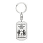 Brother in Arms / Dog Tag Keychain