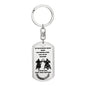Call on Me Brother / Dog Tag Keychain