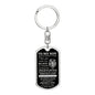 To My Son / This Old Lion / Love, Dad / Dog Tag Keychain