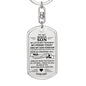 To My Bonus Son / Always Carry You in my Heart / Dog Tag Keychain