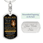 To My Son / Old Lion / Love, Dad / Dog Tag Keychain
