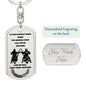 Call on Me Brother / Dog Tag Keychain