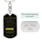 To My Daughter / How Special You Are / Love, Dad / Dog Tag Keychain