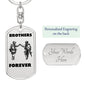 Brothers in Arms / Dog Tag Keychain
