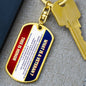 Veteran Dog Tag Keychain