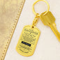 To My Daughter / How Special You Are / Love, Dad / Dog Tag Keychain