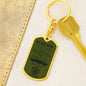 To My Son / Army- Just Go Forth / Love Dad / Dog Tag Keychain