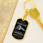 To My Son / I Love You / Love, Dad / Dog Tag Keychain