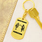 Brothers in Arms / Dog Tag Keychain