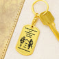 Brother in Arms / Dog Tag Keychain