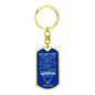 To My Vet / Air Force / Dog Tag Keychain