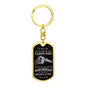 To My Son / I Love You / Love, Dad / Dog Tag Keychain