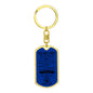 To My Vet / Navy / Dog Tag Keychain