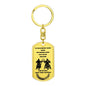 Call on Me Brother / Dog Tag Keychain
