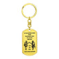 Brother in Arms / Dog Tag Keychain