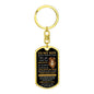 To My Son / Old Lion / Love, Dad / Dog Tag Keychain
