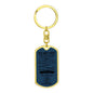 To My Vet / Marine Corp / Dog Tag Keychain