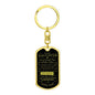 To My Daughter / How Special You Are / Love, Dad / Dog Tag Keychain