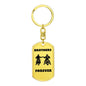 Bothers Forever / Dog Tag Keychain