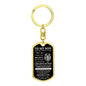 To My Son / This Old Lion / Love, Dad / Dog Tag Keychain