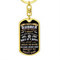 Biker's Prayer / Dog Tag Keychain