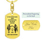 Brother in Arms / Dog Tag Keychain