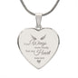 Remembrance / Engraved Heart Necklace