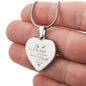Remembrance / Engraved Heart Necklace