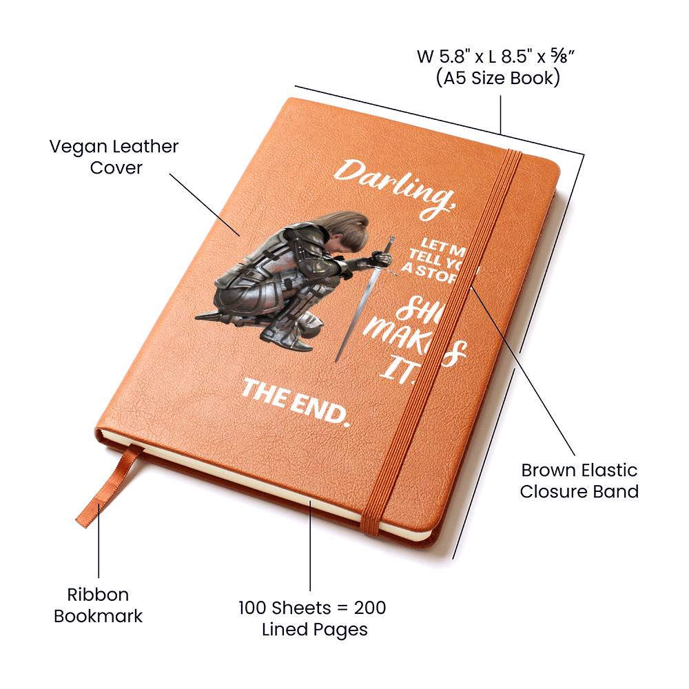 Darling "She Makes It" Leather Journal