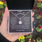 To My Soulmate / I Love You More / Eternal Hope Necklace / Personalized Message Card