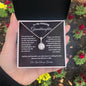 To My Amazing Granddaughter / Eternal Hope Necklace / Personalized Message Card