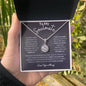To My Soulmate / I Love You More / Eternal Hope Necklace / Personalized Message Card